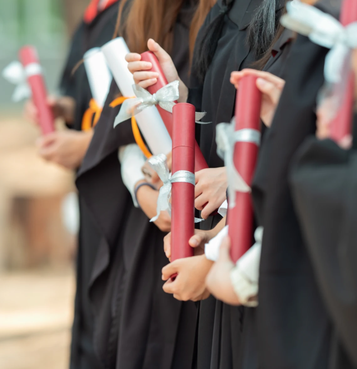 Diploma ceremony close-up