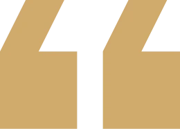 Bold golden quote marks design